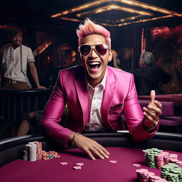 Antarmuka Dream Gaming menampilkan tabel taruhan, chat dealer, dan kontrol permainan
